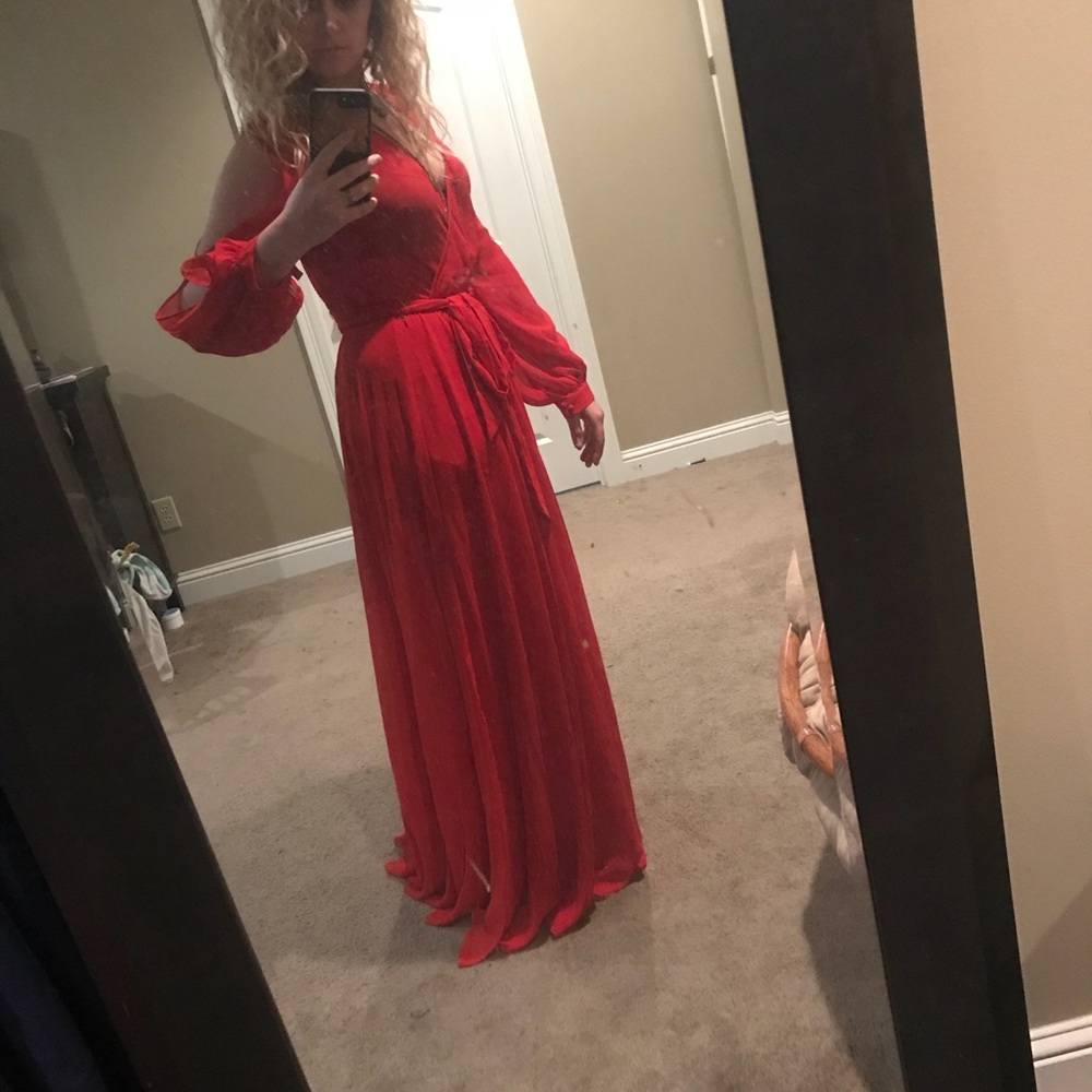 Vici Red Maxi Dress